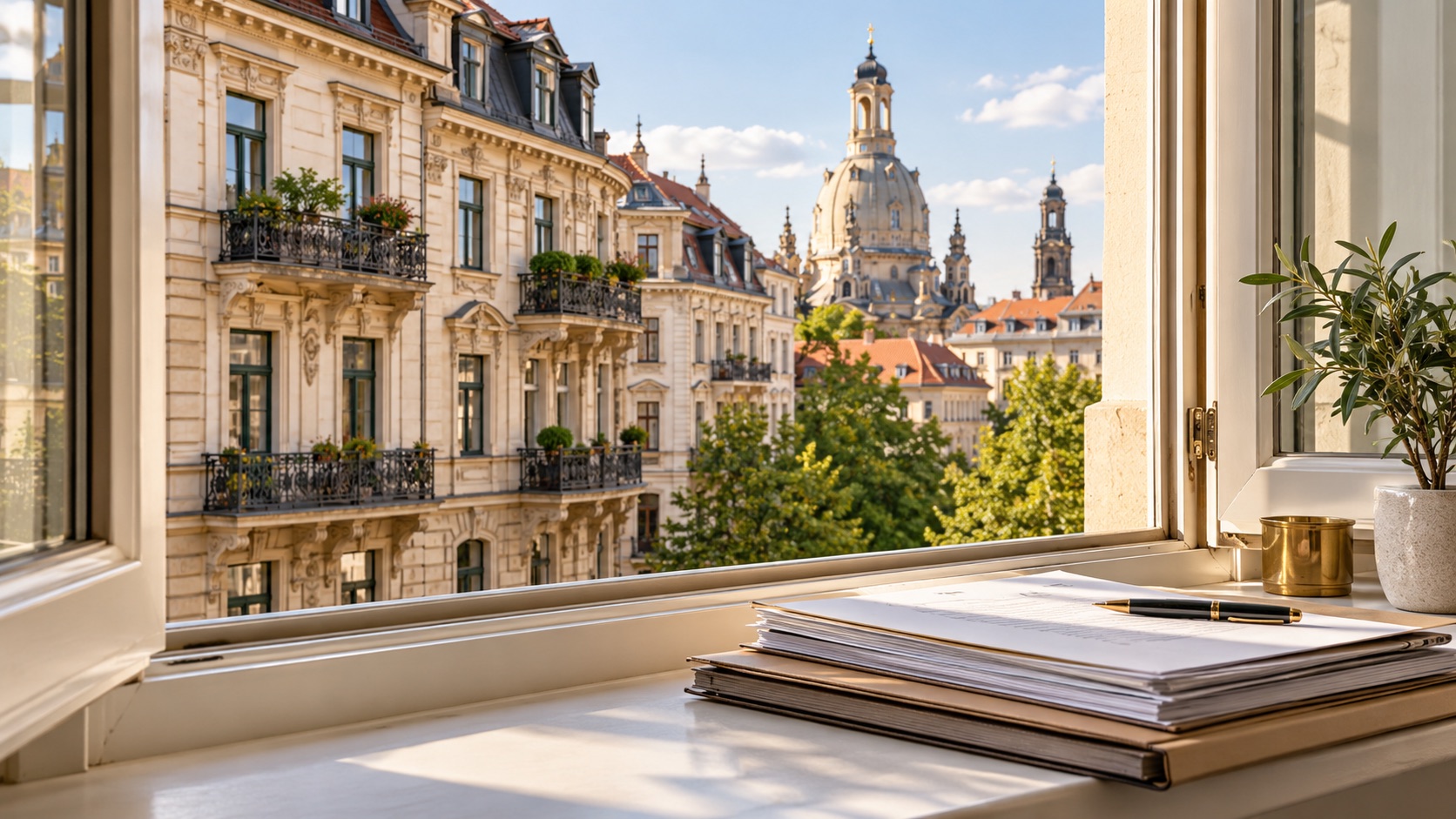 Energieausweis und Immobilienunterlagen auf einem Schreibtisch