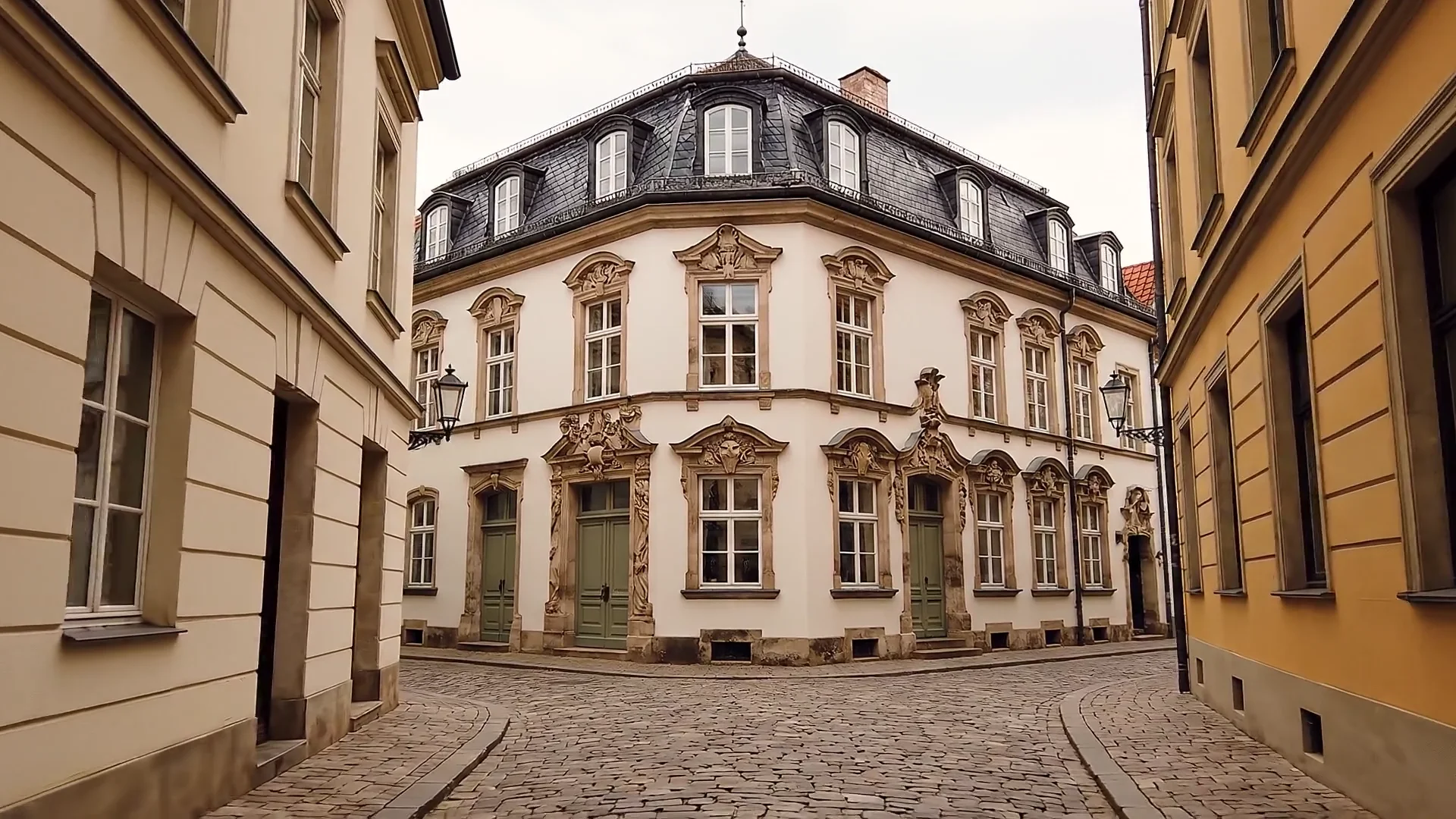Illustrative Architekturvisualisierung Dresdner Wohnlagen