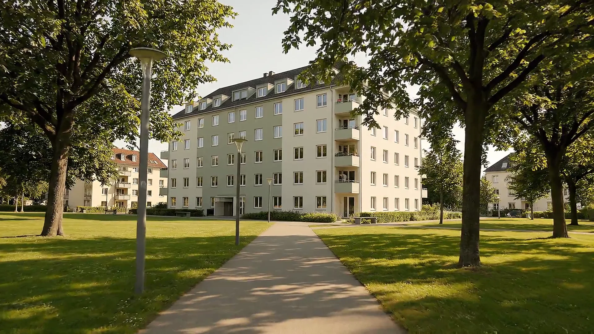 Illustrative Architekturvisualisierung für Prohlis