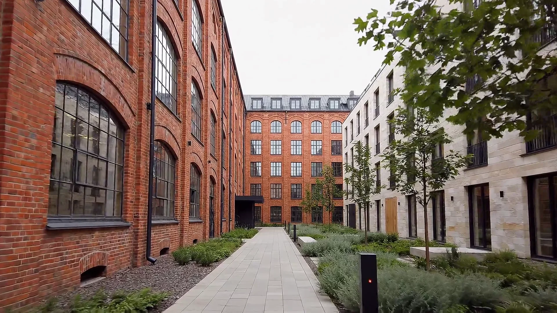 Illustrative Architekturvisualisierung für Leipziger Vorstadt