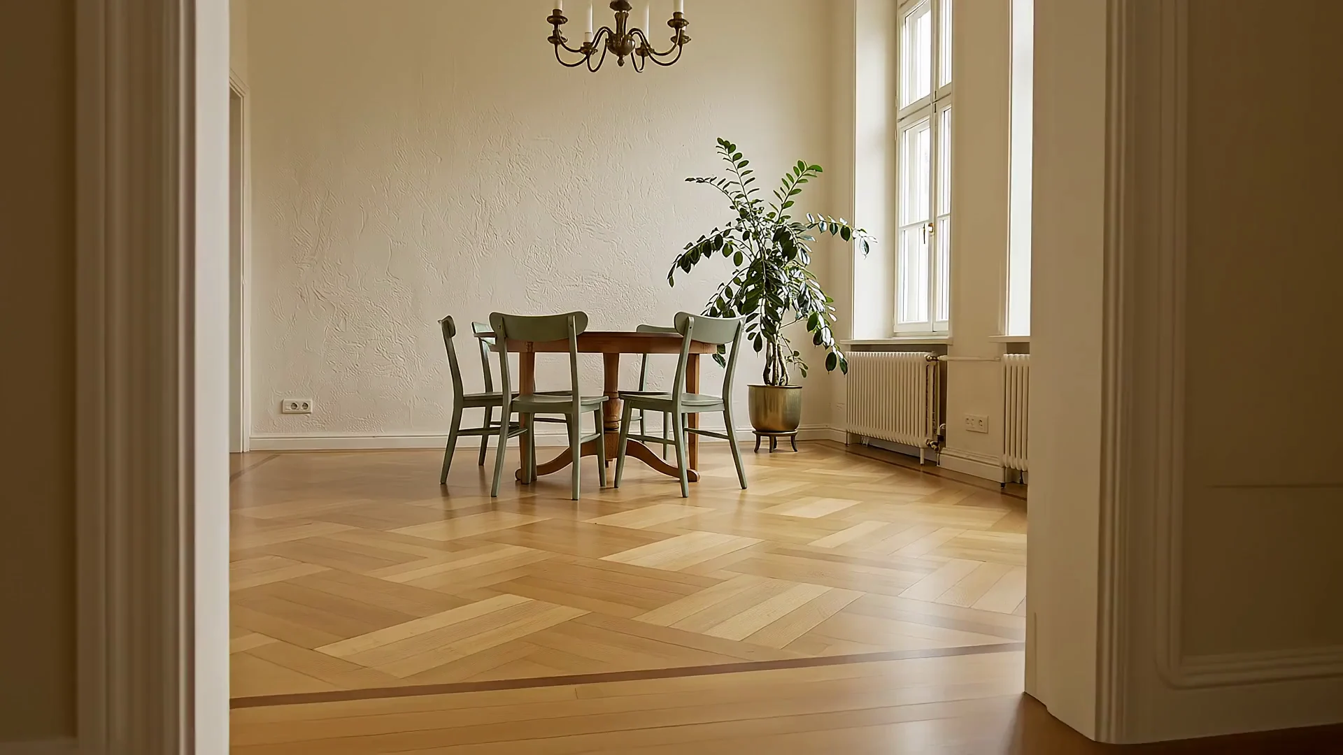 Illustrative Architektur- und Wohnraumszenen
