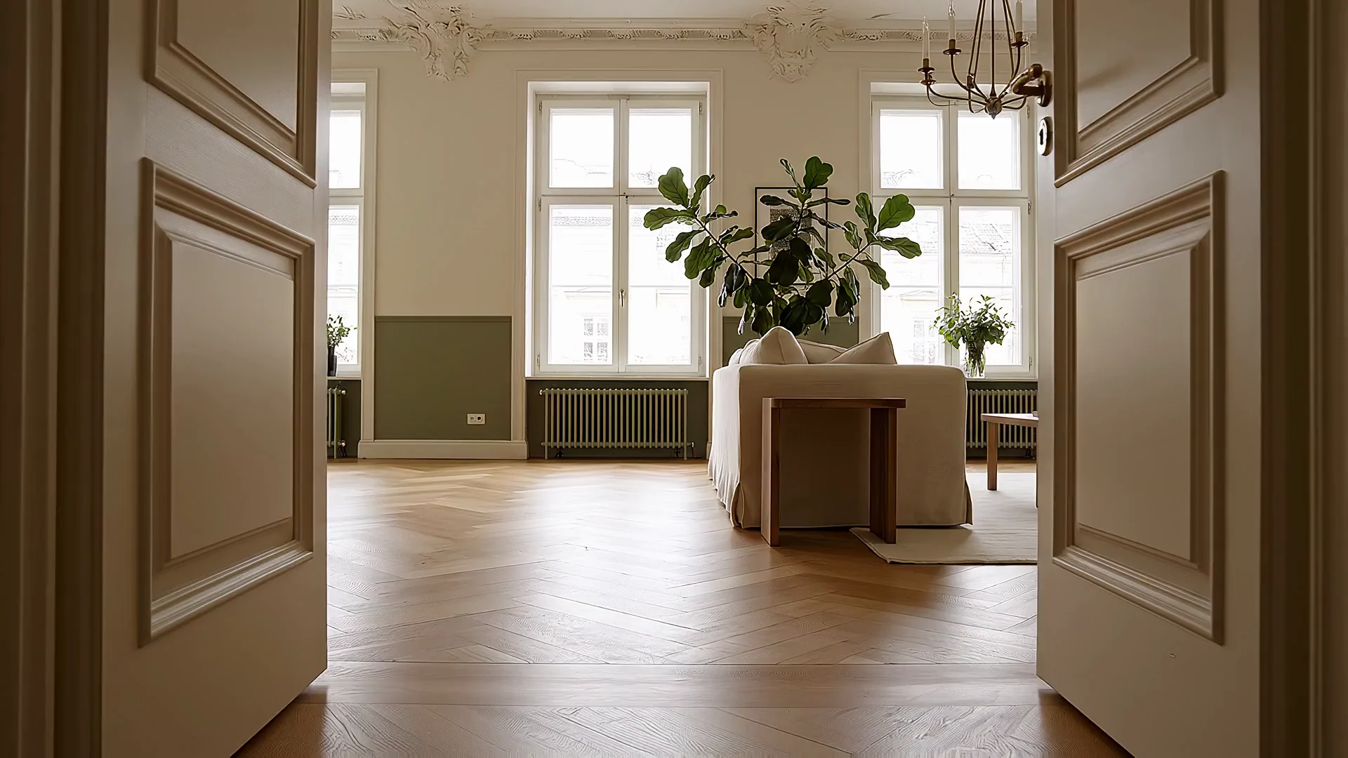 Illustrativer Altbau-Wohnraum